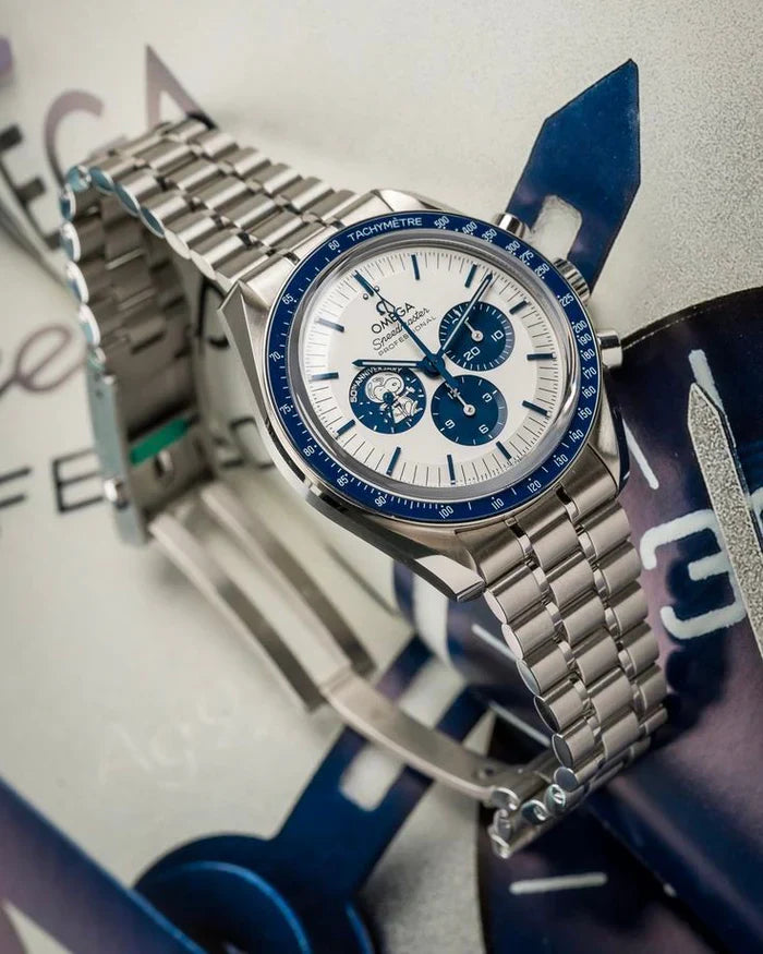 Speedmaster Silver Snoopy Stainless Steel Bracelet