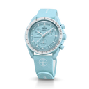 MOONSWATCH RUBBER LIGHT BLUE/WHITE