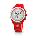 MOONSWATCH RED/WHITE RUBBER