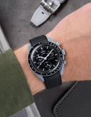 Premium Curved Rubber Strap - Black