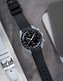 Premium Curved Rubber Strap - Black