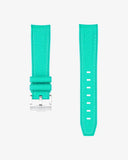 Premium Curved Rubber Strap - Polar Lights Green