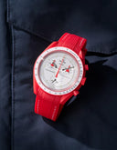 Premium Curved Rubber Strap - Red