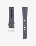 Curved rubber strap - gray