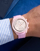 Curved Rubber Bracelet - Pink