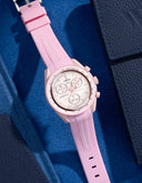 Curved Rubber Bracelet - Pink